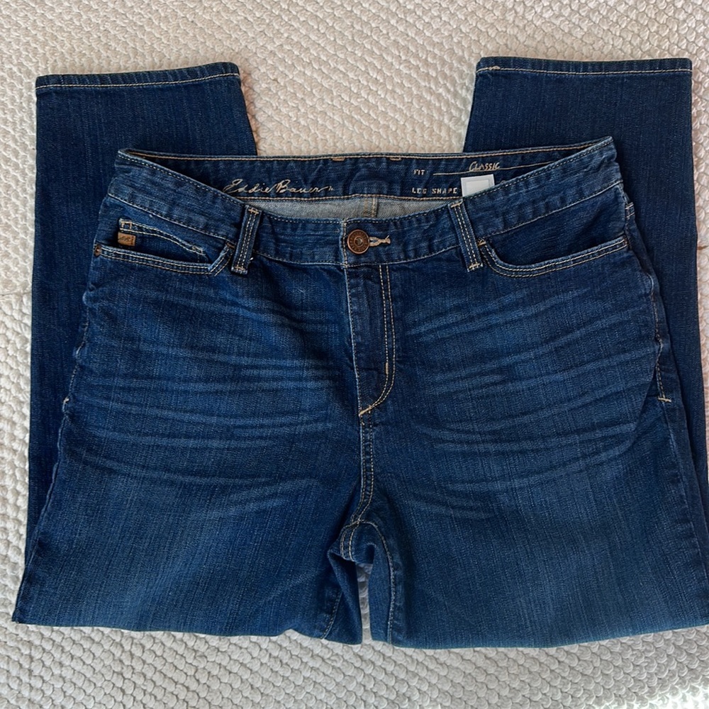 Eddie Bauer Classic Capri Jeans Size 14